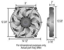 Load image into Gallery viewer, Derale 14&quot; Tornado Electric Puller Fan, Standard Mounting Kit 16624 - Detail View