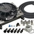 Load image into Gallery viewer, Derale 15 Row Atomic Cool Plate &amp; Fin Remote Engine Oil Cooler Kit, -8AN 15450 - Main Product View