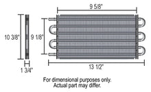 Load image into Gallery viewer, Derale 16 Pass 16&quot; Tube &amp; Fin Electra-Cool Replacement Cooler, -8AN 15300 - Detail View