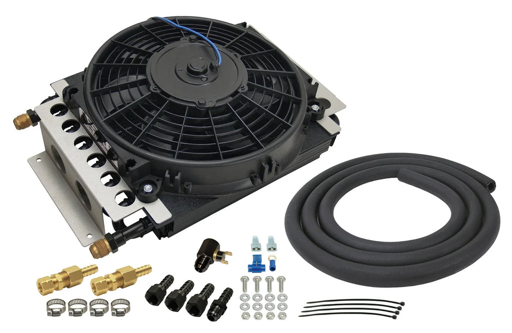 Derale 16 Pass Electra-Cool Remote Transmission Cooler Kit, -8AN Inlets 15900 - Main Product View