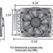 Load image into Gallery viewer, Derale 16 Pass Electra-Cool Remote Transmission Cooler Kit, -8AN Inlets 15900 - Back View