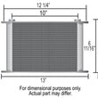 Load image into Gallery viewer, Derale 16 Row Series 10000 Stack Plate Oil Fluid Cooler, -10AN - Side View