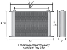 Load image into Gallery viewer, Derale 16 Row Series 10000 Stack Plate Oil Fluid Cooler, -10AN - Side View