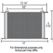 Load image into Gallery viewer, Derale 16 Row Series 10000 Stack Plate Oil Fluid Cooler, -6AN - Side View