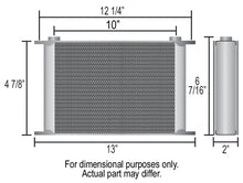 Load image into Gallery viewer, Derale 16 Row Series 10000 Stack Plate Oil Fluid Cooler, -6AN - Side View