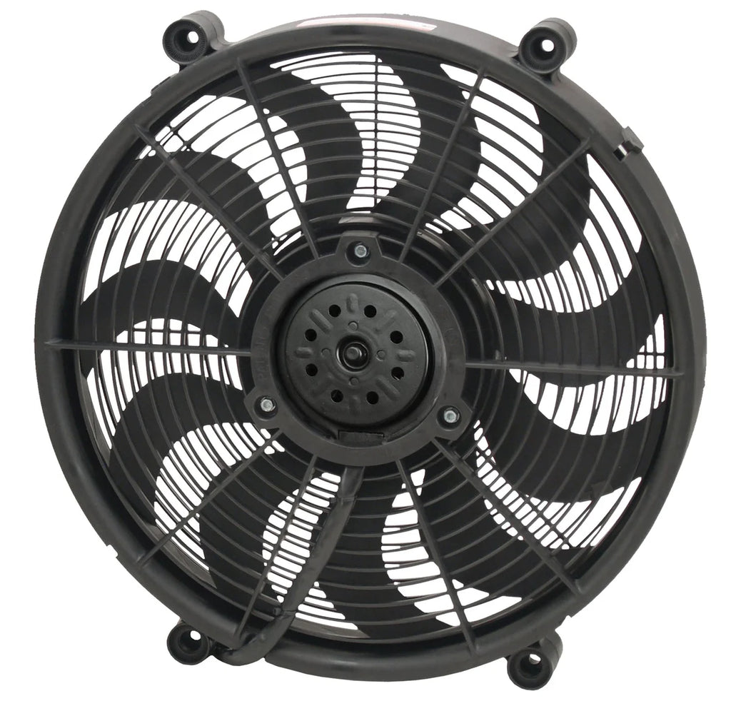 Derale 17" High Output Single RAD Pusher/Puller Fan with Standard Mount Kit - Main Product View