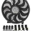 Load image into Gallery viewer, Derale 17" High Output Single RAD Pusher/Puller Fan with Premium Mount Kit 16217