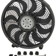 Load image into Gallery viewer, Derale 17" High Output Single RAD Pusher/Puller Fan with Standard Mount Kit 18217 fits 1965-2016 Acura / Audi / BMW and more