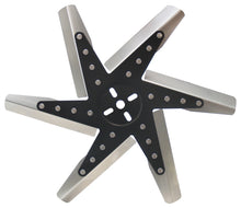 Load image into Gallery viewer, Derale 17&quot; High Performance Stainless Steel Standard Rotation Flex Fan, Black Hub 19117 - Main Product View
