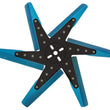 Load image into Gallery viewer, Derale 18" High Performance Aluminum Standard Rotation Flex Fan Blue Blade w/ Black Hub - Main Product View