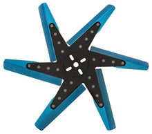 Load image into Gallery viewer, Derale 18" High Performance Aluminum Standard Rotation Flex Fan Blue Blade w/ Black Hub - Main Product View
