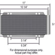 Load image into Gallery viewer, Derale 18 Row Series 8000 Plate &amp; Fin Cooler, 11/32" - Side View