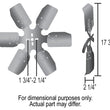Load image into Gallery viewer, Derale 18" Standard Rotation Rigid Race Fan, Aluminum Blade - Side View