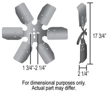 Load image into Gallery viewer, Derale 18" Standard Rotation Rigid Race Fan, Aluminum Blade - Side View