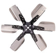 Load image into Gallery viewer, Derale 19" Heavy Duty Stainless Steel Reverse Rotation Flex Fan, Black Hub 17619 - Side View