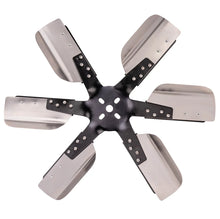Load image into Gallery viewer, Derale 19" Heavy Duty Stainless Steel Reverse Rotation Flex Fan, Black Hub 17619 - Side View