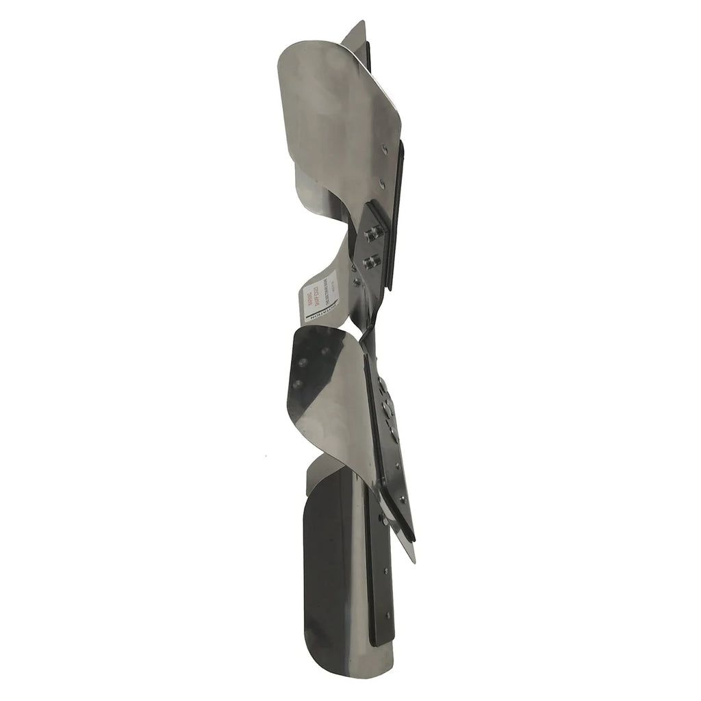 Derale 19" Heavy Duty Stainless Steel Reverse Rotation Flex Fan, Black Hub 17619 - Back View