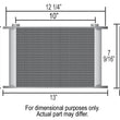 Load image into Gallery viewer, Derale 19 Row Series 10000 Stack Plate Fluid Cooler, -10AN - Side View