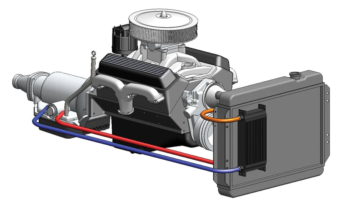 Derale 19 Row Series 10000 Stack Plate Transmission Cooler Kit, -6AN 13403 - Detail View