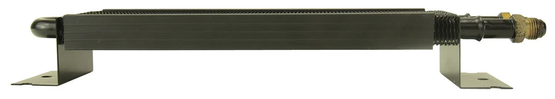 Derale 2 Pass 13" Series 7000 Copper/Aluminum Frame Rail Cooler, -6AN - Side View