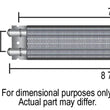 Load image into Gallery viewer, Derale 2 Pass 8" Series 7000 Copper/Aluminum Cooler with Mount Brackets, -6AN - Side View