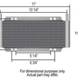 Load image into Gallery viewer, Derale 24 Row Series 8000 Plate &amp; Fin Transmission Cooler Kit, 11/32" 13504 - Side View