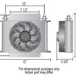 Load image into Gallery viewer, Derale 25 Row Hyper-Cool Remote Cooler, -6AN 13760 - Side View