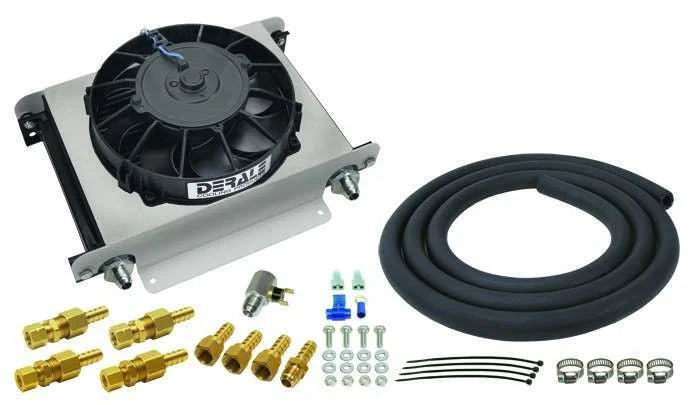 Derale 25 Row Hyper-Cool Remote Transmission Cooler Kit, -6AN 13960 fits 1960-2018 AM General / Cadillac / Chevrolet and more
