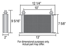 Load image into Gallery viewer, Derale 25 Row Series 10000 Stack Plate Fluid Cooler, -8AN - Side View