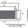 Load image into Gallery viewer, Derale 40 Row Series 10000 Stack Plate Fluid Cooler, -10AN - Side View