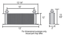 Load image into Gallery viewer, Derale 40 Row Series 10000 Stack Plate Fluid Cooler, -10AN - Side View