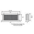 Load image into Gallery viewer, Derale 40 Row Series 10000 Stack Plate Fluid Cooler, -10AN O-ring Female - Side View