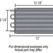 Load image into Gallery viewer, Derale 6 Pass 13" Dyno-Cool Series 6000 Aluminum Transmission Cooler - Side View