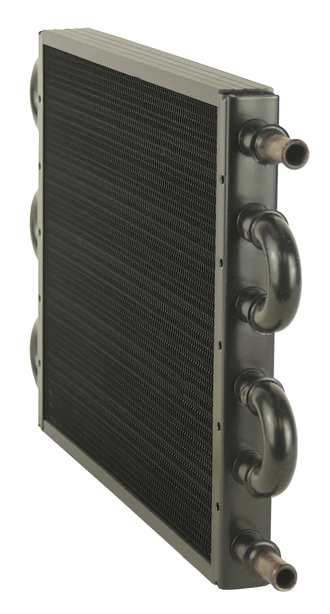Derale 6 Pass 13" Series 7000 Copper/Alum Transmission Cooler Kit, Import/Small Truck - Side View
