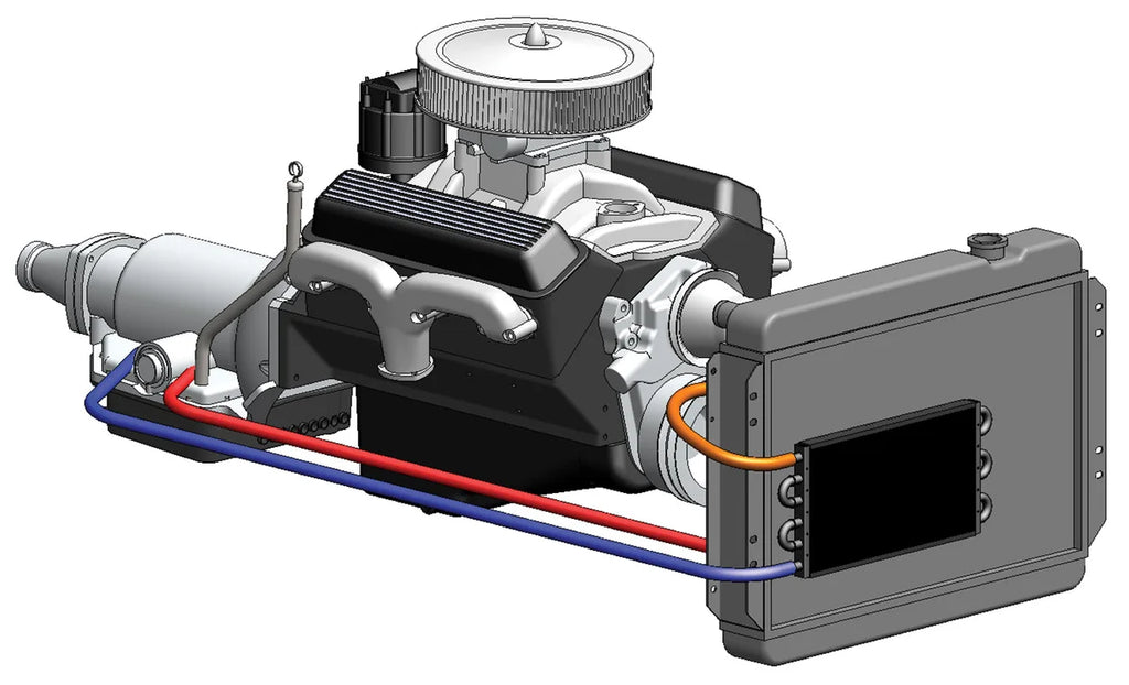 Derale 6 Pass 13" Series 7000 Copper/Alum Transmission Cooler Kit, Import/Small Truck - Additional View 6