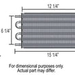 Load image into Gallery viewer, Derale 6 Pass 15" Dyno-Cool Series 6000 Aluminum Transmission Cooler - Side View
