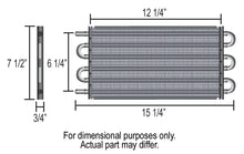 Load image into Gallery viewer, Derale 6 Pass 15" Dyno-Cool Series 6000 Aluminum Transmission Cooler - Side View