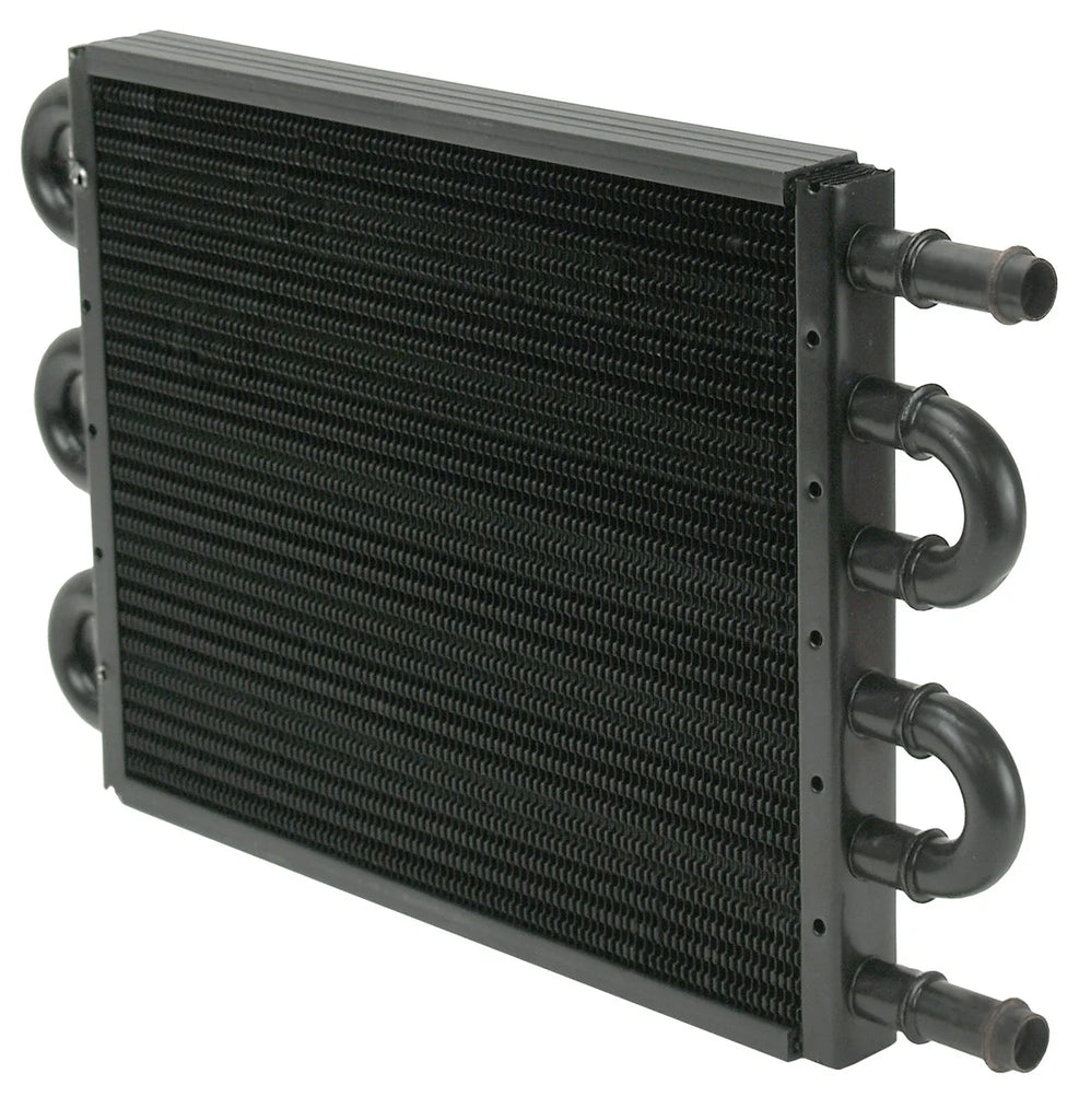 Derale 6 Pass Econo-Cool Tube & Fin Replacement Cooler, 1/2" Barb Inlets - Main Product View