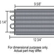 Load image into Gallery viewer, Derale 6 Pass Econo-Cool Tube &amp; Fin Replacement Cooler, 1/2" Barb Inlets - Detail View