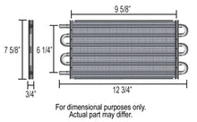 Load image into Gallery viewer, Derale 6 Pass Econo-Cool Tube &amp; Fin Replacement Cooler, 1/2" Barb Inlets - Detail View