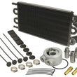 Load image into Gallery viewer, Derale 6 Pass Series 7000 Alum/Copper Universal Engine Oil Cooler Kit Sandwich Adapter 15502 fits 1960-2018 Acura / Alfa R...