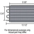 Load image into Gallery viewer, Derale 8 Pass 13" Series 7000 Copper/Aluminum Transmission Cooler, -6AN - Side View