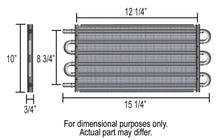 Load image into Gallery viewer, Derale 8 Pass 15" Dyno-Cool Series 6000 Aluminum Transmission Cooler - Side View