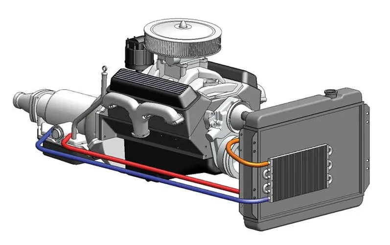 Derale 8 Pass 15" Dyno-Cool Series 6000 Aluminum Transmission Cooler - Detail View