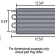 Load image into Gallery viewer, Derale 8 Pass 17" Series 7000 Copper/Aluminum Transmission Cooler Kit, Full Size 13104 - Back View