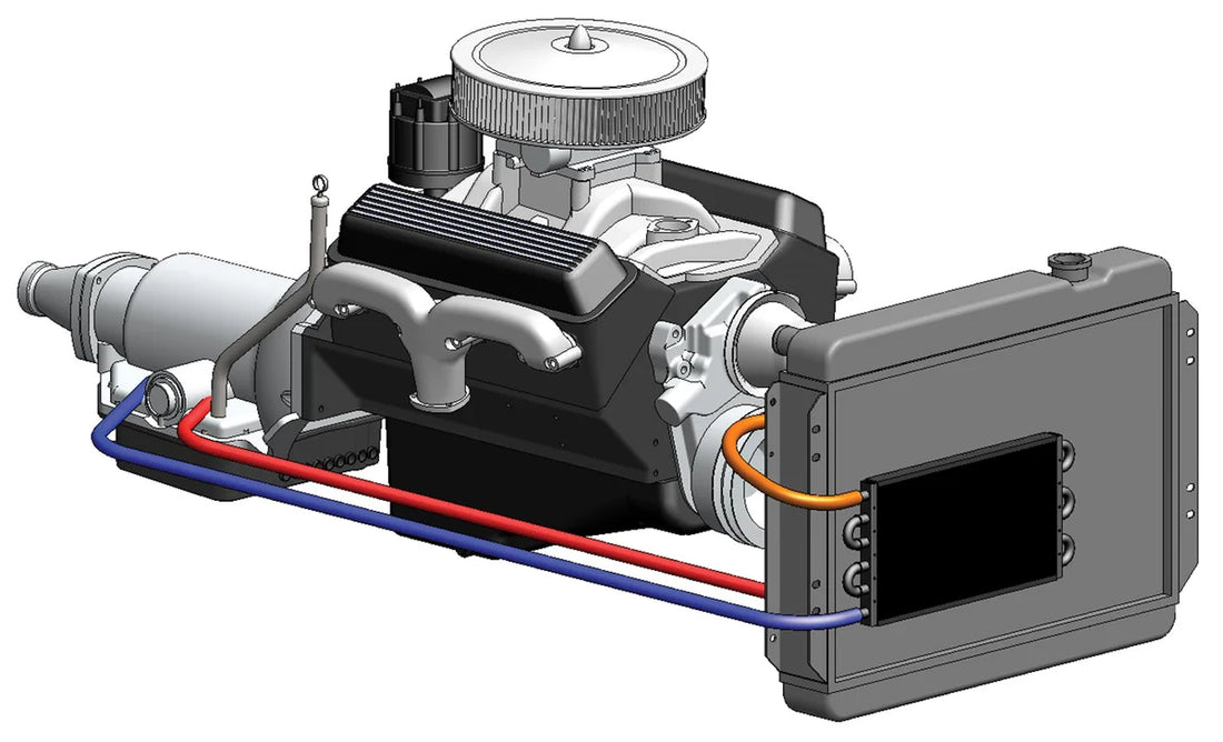 Derale 8 Pass 17" Series 7000 Copper/Aluminum Transmission Cooler Kit, Full Size 13104 - Additional View 6