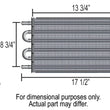 Load image into Gallery viewer, Derale 8 Pass 18" Series 7000 Copper/Aluminum Tube&amp;Fin Transmission Cooler Kit, -6AN - Side View