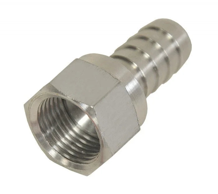 Derale -8AN Female Swivel x 1/2" Barb Fitting, Each 98202