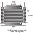 Load image into Gallery viewer, Derale Automatic Transmission Oil Cooler Kit 13615 - Side View