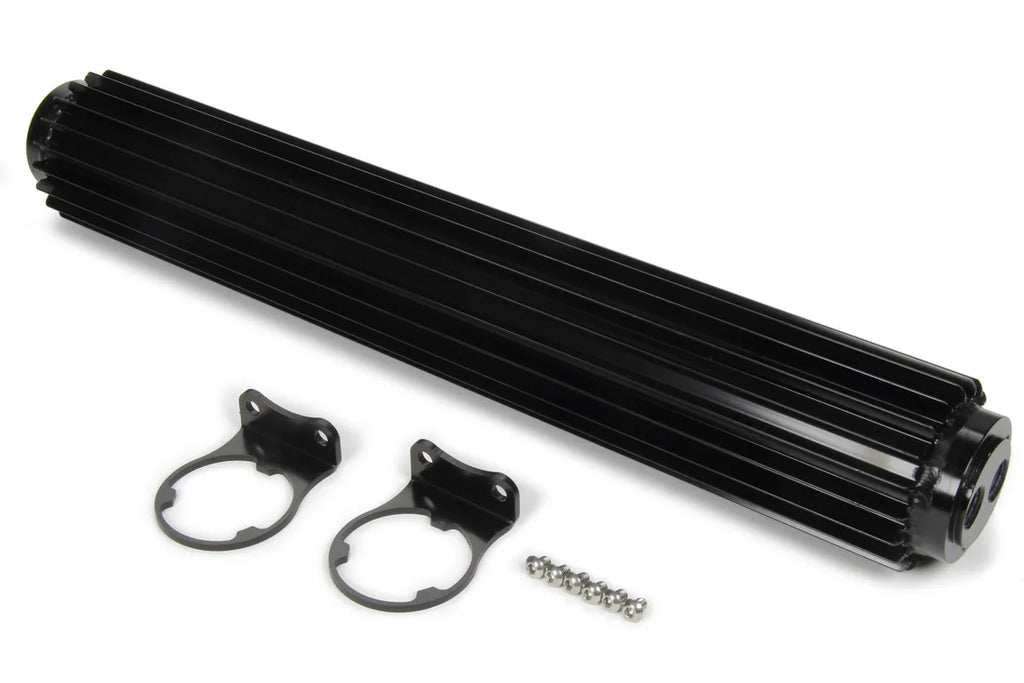 Derale Dual-Pass Heat Sink Cooler 18in Black Anodized 13282